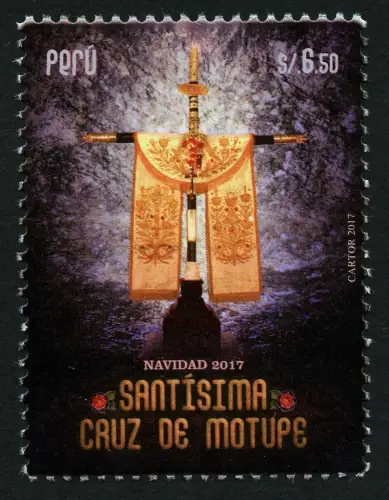 Peru 2017 Weihnachten Christmas Natal Navidad Kreuz Religion Altar MNH