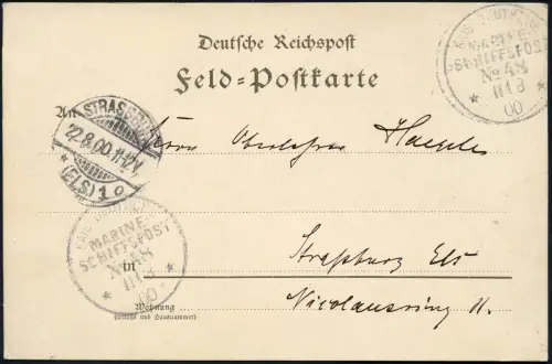 DP China 1900 Boxeraufstand MSP 48 Aachen 1. Transportstaffel Mittelmeer /537