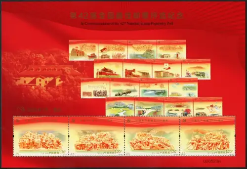 China PRC 2022 Block 275 Wahl der Schönsten Briefmarke Best Stamp MNH