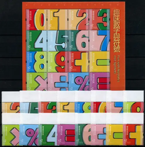 Hongkong 2018 Nummern und Symbole Numbers and Symbols Postfrisch MNH