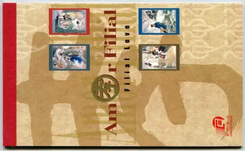 Macau Macao 2002 Elternliebe Filial Love Markenheft 1231-1234 Stamp Booklet MNH