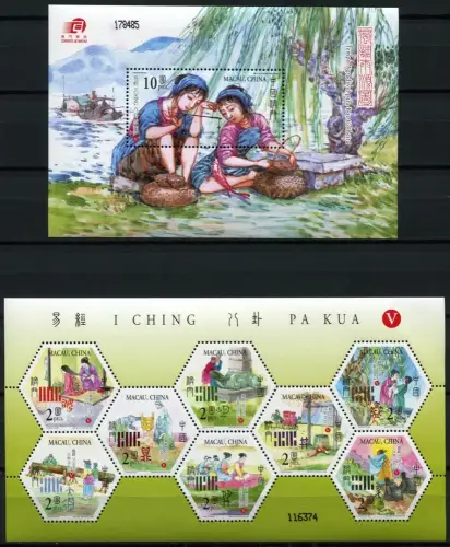 Macau Macao 2006 Hexagramme I Ching Pa Kua IV 1482-1489 Block 148 MNH