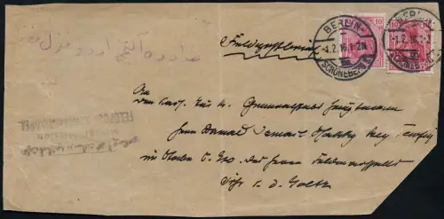 Dt. Militärmission Türkei 1916 Vorderseite Tewfik Adjutant von Goltz Pascha / 45