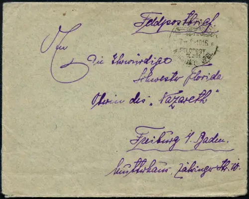 Dt. Militärmission Türkei 1916 Brief Artillerie-Kdo Tschanak Dardanellen / 33