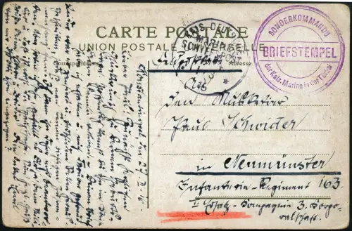 Dt. Militärmission Türkei 1916 AK Sonderkommando der Kaiserl. Marine MSP 14/ 107