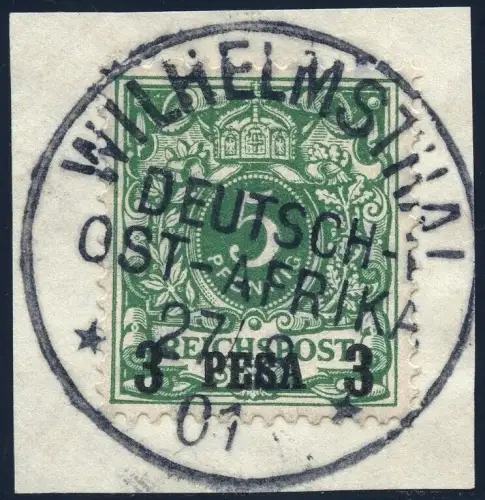 DOA 1893 Michel 2 I Briefstück Luxus ° Wilhelmsthal 27/8/01 / 240