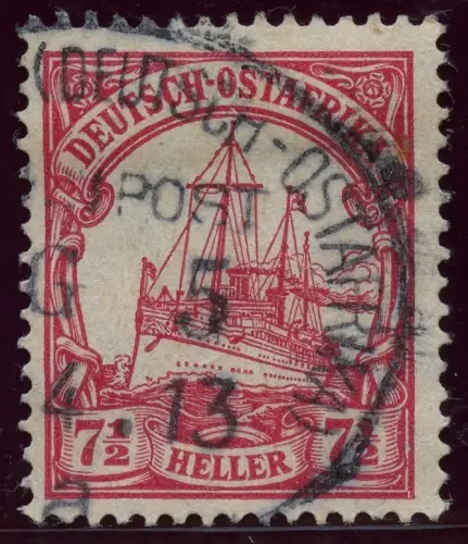 171/DOA 1913 32 ° Usambara Bahnpost Zug 5 a Arge €175