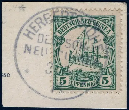 DNG 1900 Briefstück ° Herbertshöhe 3/5/13 Luxus Michel 8 Kaiseryacht / 13