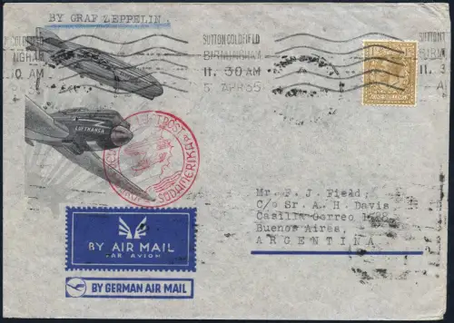 Zeppelin 1935 Großbritannien 1. SAF Sutton Coldfield Argentinien Si 290 Bb/ 2089