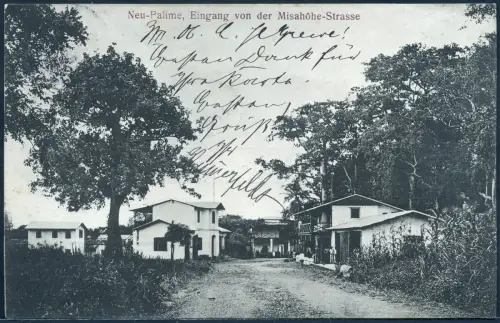 Togo 1906 AK Neu-Palime Misahöhe-Strasse aus Agome Palime 5.2.06 nach Altona/151