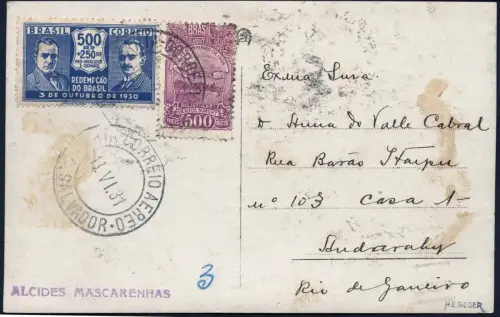 DO-X 1931 Brasilien Bahia Salvador Rio de Janeiro AK Harms 35 DOX / 2311