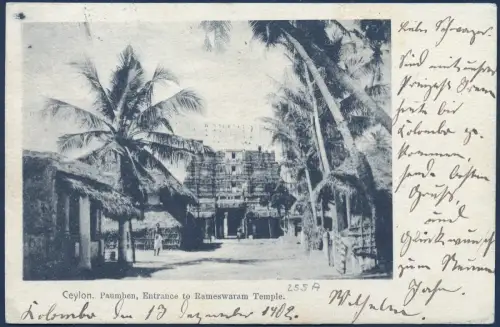 Dt. Seepost 1902 Ost-Asiatische Linie c Prinzess Irene Colombo Leipzig AK / 2315