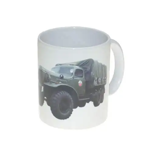 Kaffeetasse 325 ml groß LKW ZIL157 / SIL-157 Geschenk f. DDR Pioniere Sausewind
