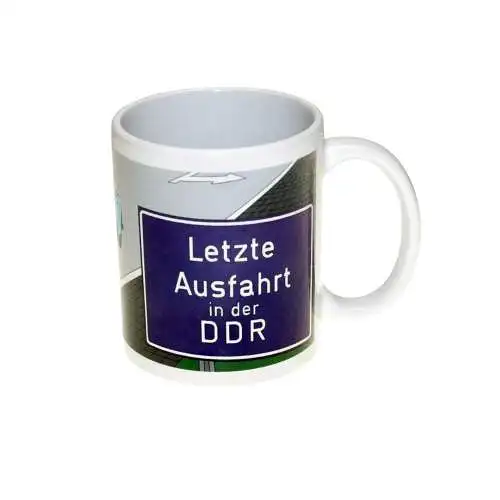 Kaffeetasse 325 ml groß Letzte Ausfahrt in der DDR Trabant Pioniere Sausewind