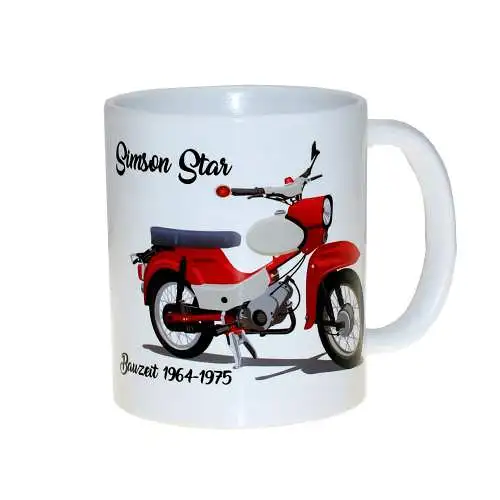 Tasse, Motiv: Simson Star gezeichnet