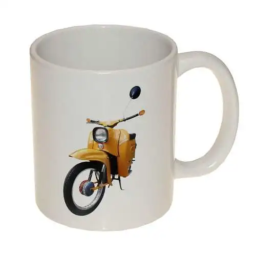 Tasse, Keramik Motiv: Simson Schwalbe KR51/2 gelb