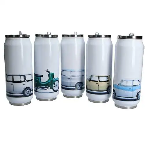 Edelstahl Thermobecher mit Mundstück 500ml mit verschiedenen Motiven Simson KR51