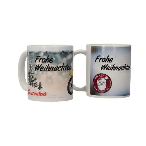 Weihnachtstasse "Frohe Weihnachten" von Sausewind in unterschiedlichen Motiven
