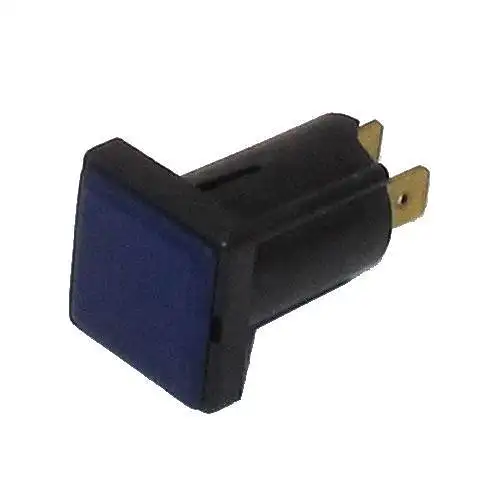 Kontrollleuchte DDR, eckig, blau IFA W50 MTS S4000 B1000 M25