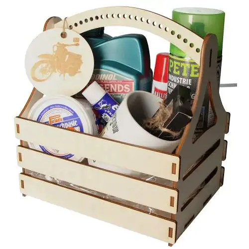 Präsentkorb für Simson Schwalbe KR51 Fahrer Geschenk für DDR Liebhaber Sausewind