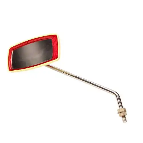 Simson Mofa SL1 Spiegel weiß rot  2. Wahl-Sonderpreis DDR-Originalteil