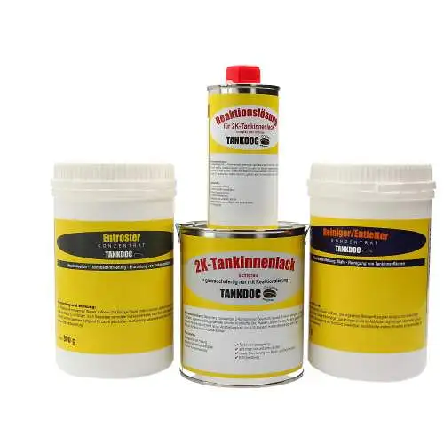 Tankversiegelung Simson MZ 4-teilig (für Tanks bis 20 ltr.)