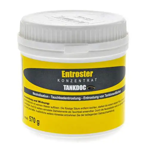 Moped Motorrad Tank Entroster Simson 570 g Pulver Tankdoc 5 - 8 Anwendungen