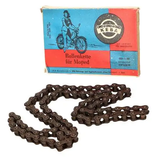 SL1 Simson Mofa Rollenkette Kette Motorantrieb Kettenschloss KEBA 88 Gl Original
