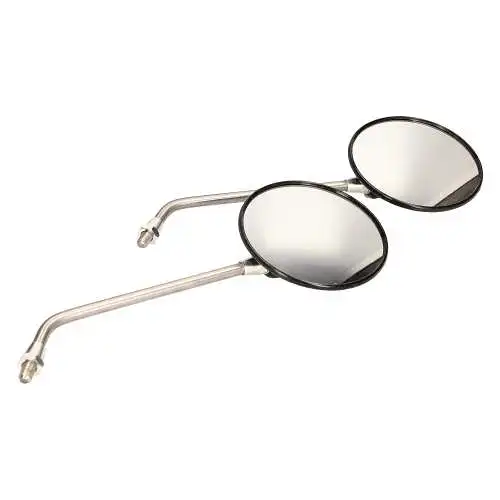 SET Luxus-Rückblickspiegel Muschelform M10 122mm 2xFormmutter MZ ETZ 125 150 250