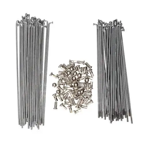 Simson MOFA SL1 Speichensatz 2 Räder verchromt M3 159 175 mm 64 Stück mit Nippel