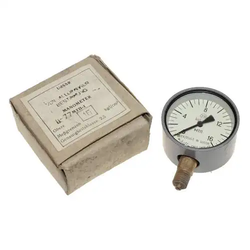 Manometer 0-16 Bar MTN-1 russisch Original Nr. 11-77 