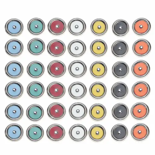 Zierringe für PKW Schmutzfänger Chrom 6 Stück Set Ø 47mm Originale DDR Neuware