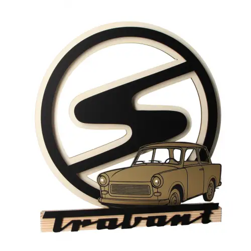 Lichterbogen Trabant P601 LED beleuchtet DDR Geschenk Trabbi Holz SAUSEWIND 