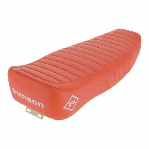 Simson Sitzbank strukturiert S50 S51 S70 Enduro in rot IFA Logo MZA 10034F NEU
