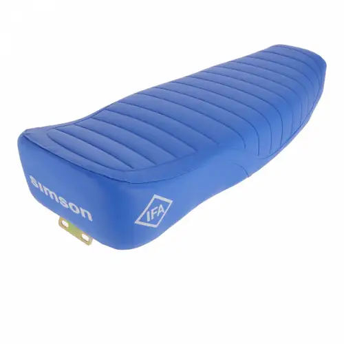 Simson Sitzbank strukturiert S50 S51 S70 Enduro in blau IFA Logo MZA 10034H NEU