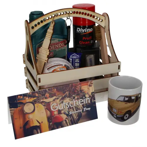 Präsentkorb für Wartburg 353 Fahrer Perfektes Geschenk DDR Wartburg Liebhaber