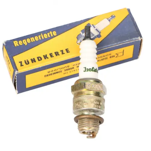 ISOLATOR Zündkerze M14-145 Original DDR regeneriert Stationärmotor Mofa SL1