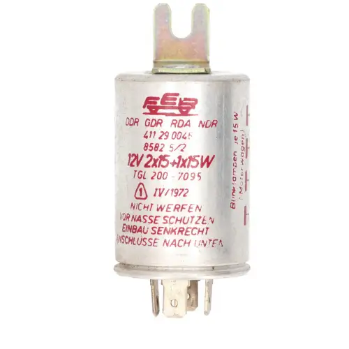 Blinkgeber 8582.5-2 Anhängerbetrieb 12V 2x15 W + 1x15 W 4-polig DDR-Originalteil