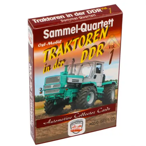 Quartett Traktoren in der DDR Vol. 1 – ACC Ost-Mobil Kartenspiel 32 + 4 Karten