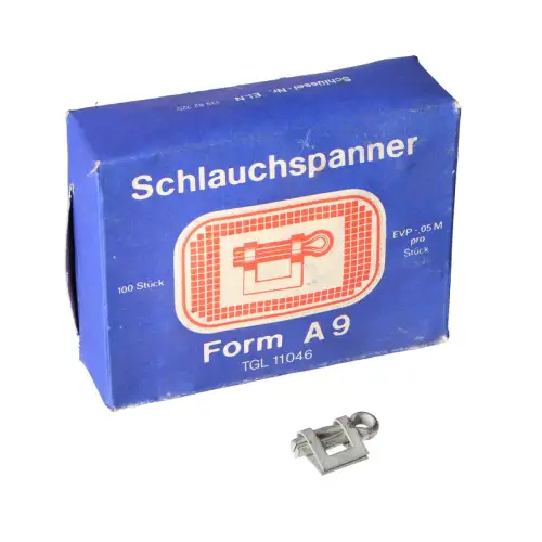 100x Schlauchspanner A9 TGL11046 Schlauchband-Öse Trabant P50 P60 DDR-Original