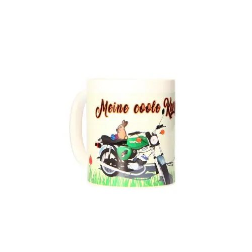 Tasse Keramik "Ostermotiv S51" limitierte Auflage Simson MZ DDR Geschenk Ostern