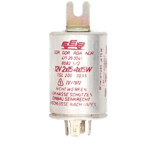 Blinkgeber 8582.5-2 Anhängerbetrieb 12V 2x15 W + 1x15 W 4-polig DDR-Originalteil