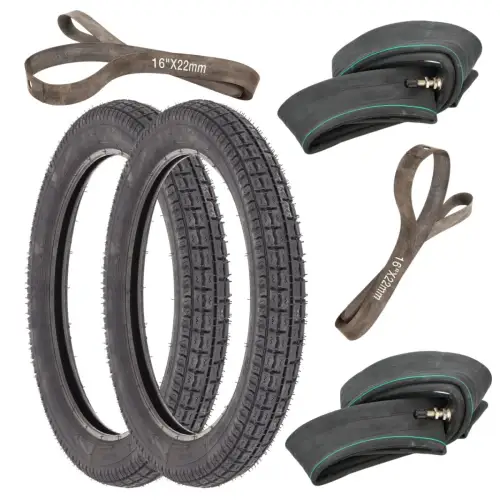 Simson SET Reifen - 2 Stück 2 3/4 - 16 K35 46P  150  km/h Schläuche Felgenbänder
