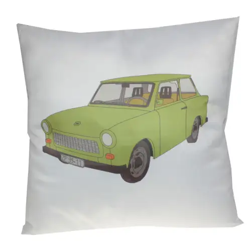 Trabant P601 Trabbi Kopfkissen 38 x 38 cm mit Füllung komplett Männer Geschenk
