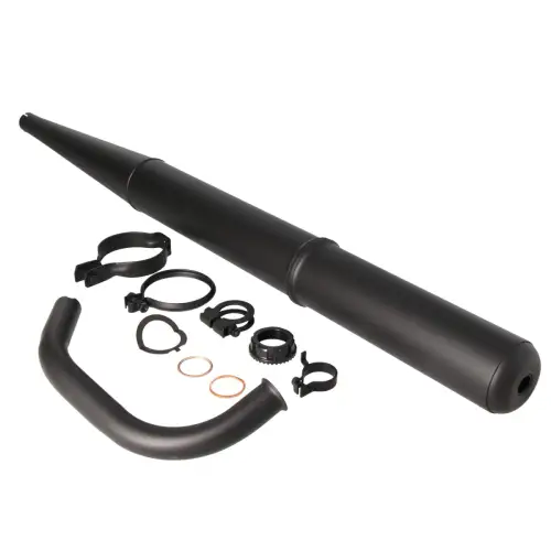 Simson Schwalbe KR51/2 Auspuff-Set komplett keramikbeschichtet schwarz matt
