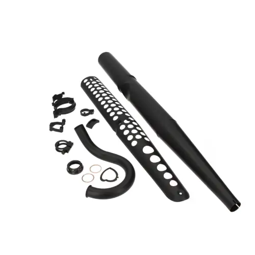 Simson Enduro S51E S53E S70E Auspuff-Set komplett keramikbeschichtet Hitzeblech