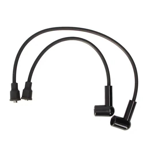 Trabant P601 Zündkabelsatz schwarz 7 mm Silikon 90° Kerzenstecker Zündleitung