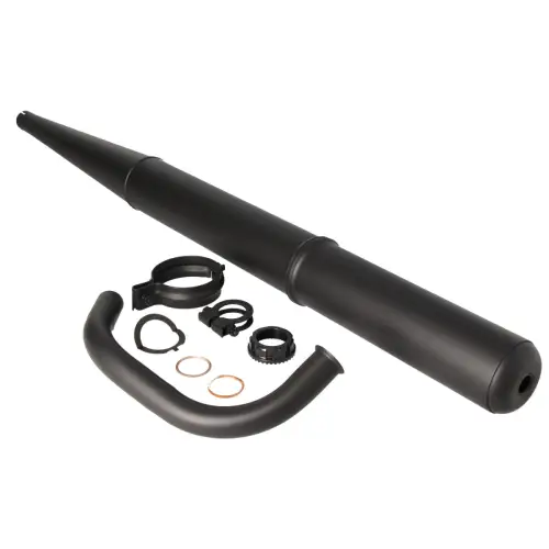 Simson S50 S51 S53 S61 S70 S80 Auspuff-Set keramikbeschichtet schwarz matt kompl
