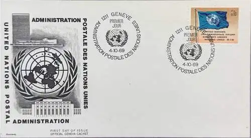 Schweiz Nur Hauptgebiet 1969 Ersttagsstempel