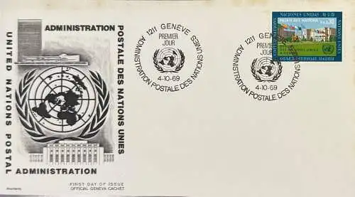 Schweiz Nur Hauptgebiet 1969 Ersttagsstempel